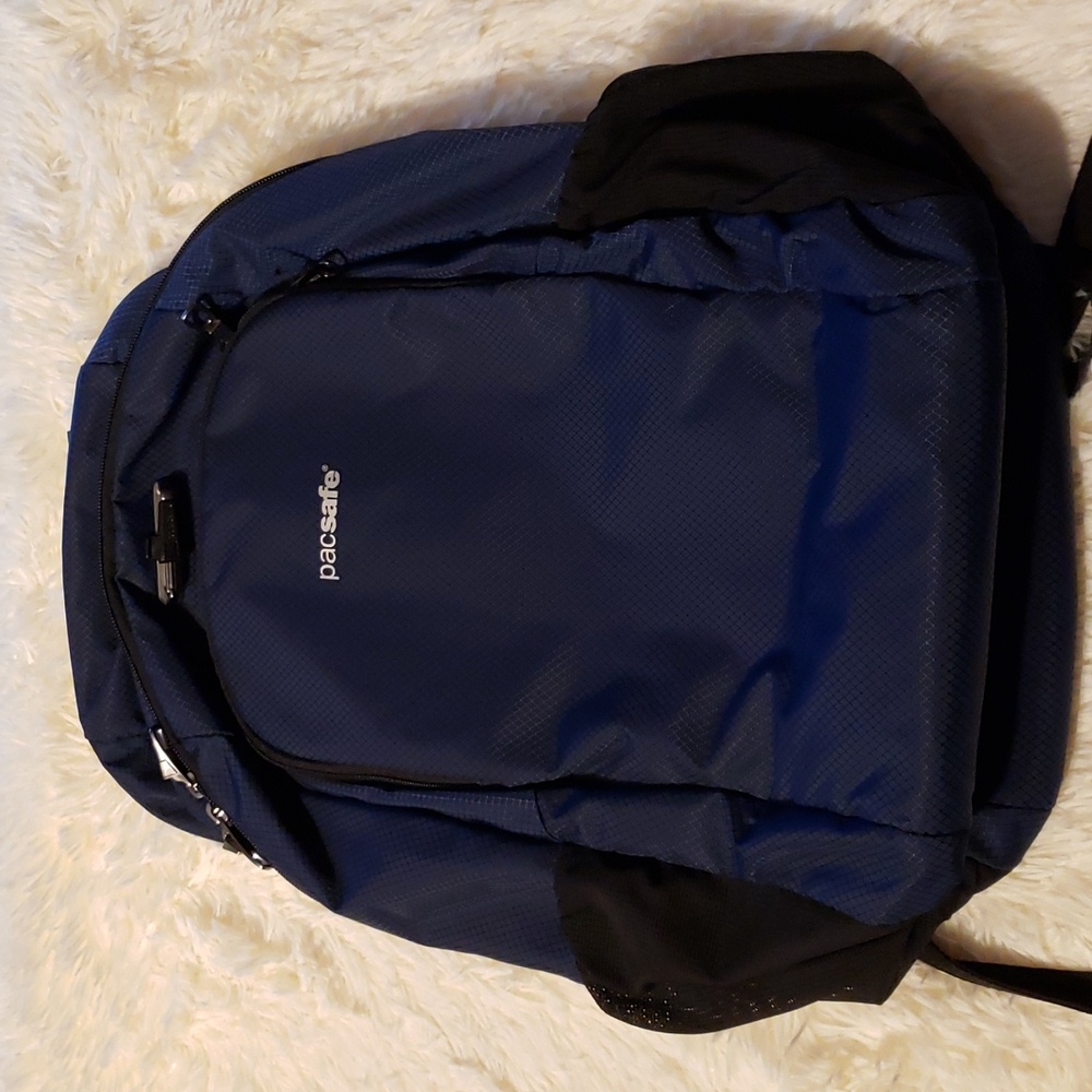 Pacsafe Blue and Black Men's Backpack